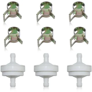Set van 3 benzinefilters voor grasmaaier