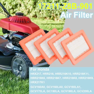 Set van 4 luchtfilters voor grasmaaier en generator