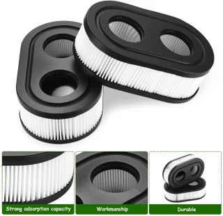 Set van 4 luchtfilters voor grasmaaiermotoren