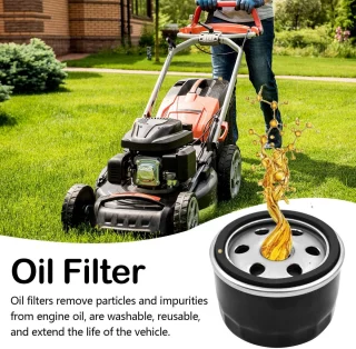 Set van 4 oliefilters voor grasmaaier