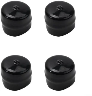 Set van 4 rubberassen voor grasmaaier en tuintractor