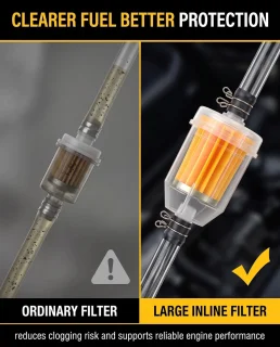 Set van 8 universele brandstoffilters