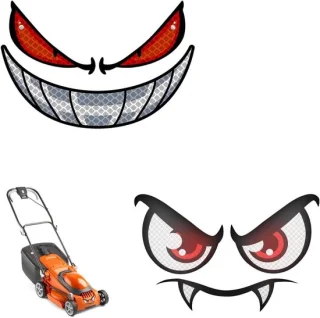 ShopVlot robot grasmaaier stickers 2 stuks