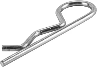 SnelShoppen 10 stuks r-vormige veer cotter pinnen 3,5 mm draad 75 mm hoog zilver