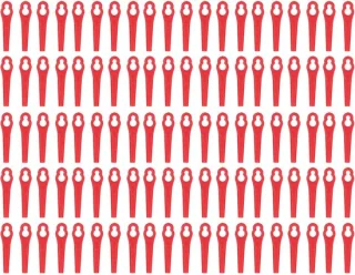 SnelShoppen 100 stuks vervangende plastic snijbladen voor grasmaaier