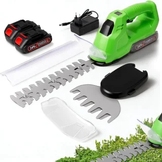 SnelShoppen 2-in-1 accu heggenschaaf en grasmaaier