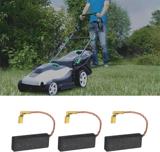 SnelShoppen - 2 paar koolborstels 29x11,2x6,2 mm voor grasmaaier