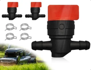 SnelShoppen 2 pack universele benzinekraan met 4 slangenklemmen