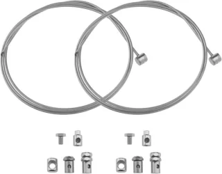 SnelShoppen - 2 Sets Throttle Coupling Kabel Reparatieset met Draadloze Mof en Moerset Geschikt voor Grasmaaier Rotovator Ride On 100cm