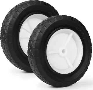 SnelShoppen 2 stuks 200mm rubber vervangingswielen voor grasmaaier