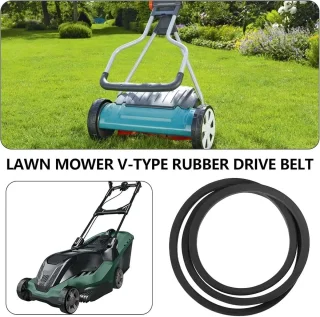 SnelShoppen 2 stuks v-type rubber aandrijfriem 1270 mm buitenomtrek, 1219 mm binnenomtrek, 12,7 mm breed