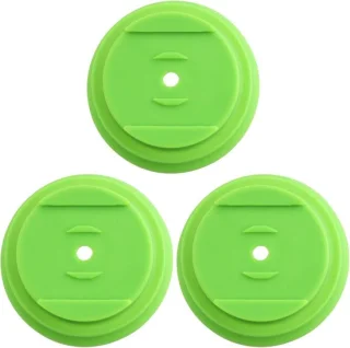 SnelShoppen 3 stuks molenblad basis plastic deksel voor grasmaaier bladhouder 64x20mm groen