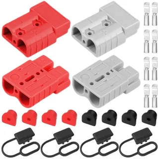 SnelShoppen 4-pack snelsluitingen (rood/grijs)
