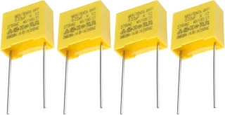 SnelShoppen - 4 stuks capacitor voor grasmaaier, 0,22 uF, voor Flymo-grasmaaiers