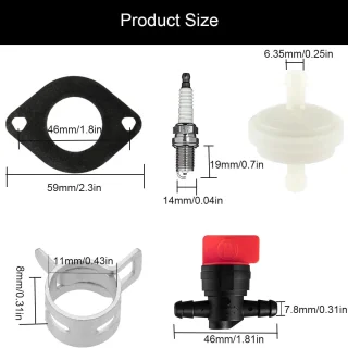 SnelShoppen carburetor kit voor grasmaaier 590399 796077