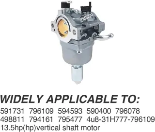 SnelShoppen carburetor vervangingskit voor grasmaaiers 18HP Intek motor