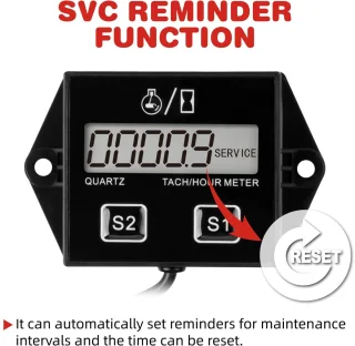 SnelShoppen Digitale snelheidsmeter HM011A voor ZTR-grasmaaier, tractor, marine, generat