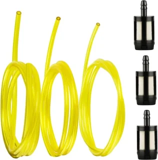 SnelShoppen flexibele pvc brandstofslang 3 stuks met 3 benzinefilters 1 meter