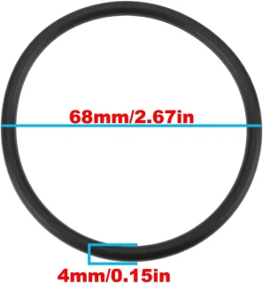 SnelShoppen grasmaaier hydraulische filter seal ring CH11571 68x4mm nitrilrubber voor John Deere 1050 110 110TLB