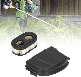 SnelShoppen - grasmaaier luchtfilter set met filterdeksel, vervangonderdelen voor grasmaaier 798452 590548