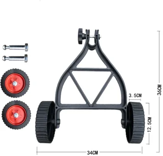 SnelShoppen - Graszager met Verstelbare Steun voor Grastrimmer met Wielen, Ondersteuningswiel voor Grasmaaier, Elektrische Borstelsnijder Accessoires