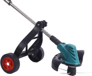 SnelShoppen - Graszager met Verstelbare Steun voor Grastrimmer met Wielen, Ondersteuningswiel voor Grasmaaier, Elektrische Borstelsnijder Accessoires