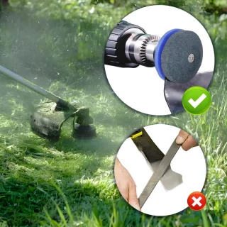 SnelShoppen lawn mower blunt blade sharpener voor elektrische handboor pack van 5