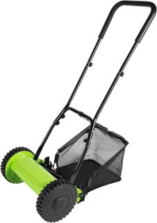 SnelShoppen mulcher handmatige grasmaaier, snijbreedte 30 cm
