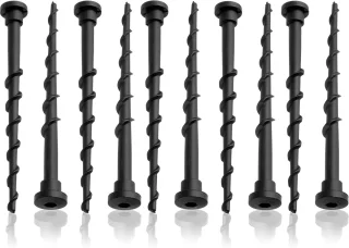 SnelShoppen - Oplaadstation voor Grasmaaier Schroeven Tuingereedschap Geschikt voor Automower 105 305 308 10 Stuks Zwart - Duurzaam Kunststof