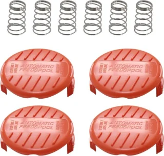 SnelShoppen spool cover en springs voor brush cutter, 4 spool covers + 2 springs