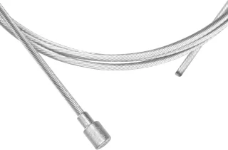 SnelShoppen stalen kabel 2 m x 2,5 mm met peervormige kop 6 x 7 mm + 3,8 x 5 mm voor grasmaaier en tractor
