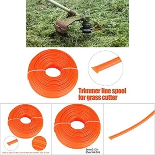 SnelShoppen trimmerdraad nylon 3 mm oranje 50 m ronde draad