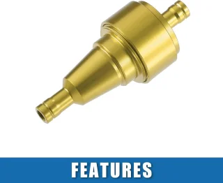 SnelShoppen universele gas inline brandstoffilter 6mm