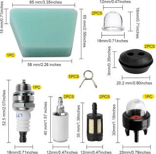 SnelShoppen universele grasmaaier brandstofslangen set