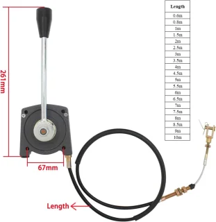 SnelShoppen universele throttle lever voor tractor, grasmaaier, graafmachine, boot