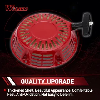 SnelShoppen vervangende recoil trekstart voor GX240 GX270 177F 9PK 173F 8PK motor grasmaaier rood