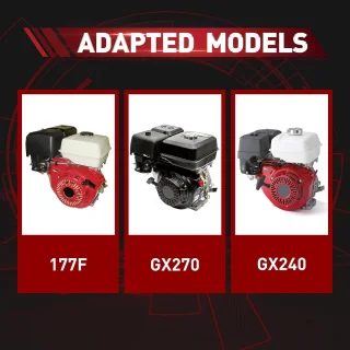 SnelShoppen vervangende recoil trekstart voor GX240 GX270 177F 9PK 173F 8PK motor grasmaaier rood