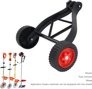 SnelShoppen - Wire Trimmer Ondersteuningswielen voor Grasmaaier, Verstelbare Extra Wielen voor Onkruidverdelger, Hoogte Instelbare Wielen, Universele