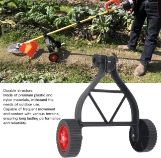 SnelShoppen - Wire Trimmer Ondersteuningswielen voor Grasmaaier, Verstelbare Extra Wielen voor Onkruidverdelger, Hoogte Instelbare Wielen, Universele