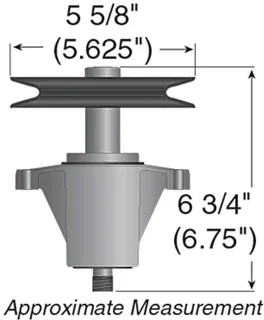 Spindelmontage grasmaaier