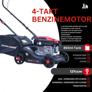 STAHLMANN BR390 Benzine Grasmaaier 127cc 39cm