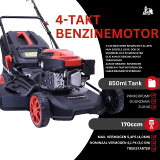 STAHLMANN BR460 Benzine Grasmaaier 46cm 5,4pk Aandrijving
