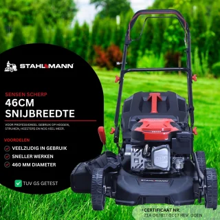 STAHLMANN BR460 Benzine Grasmaaier 46cm 5,4pk Aandrijving