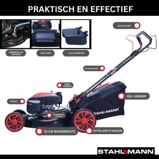STAHLMANN BR532 Benzine Grasmaaier 53cm Zelfrijdend