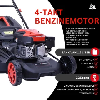 STAHLMANN BR532 Benzine Grasmaaier 53cm Zelfrijdend