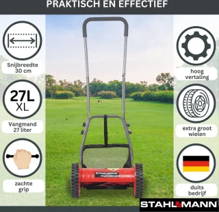 STAHLMANN RoyalCut Handmaaier 30/40 cm met Grasopvangbak