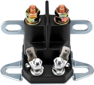 Startrelais Motor - Starter Solenoïde - Gazonmaaier Starten - 12V 4 Aansluitingen - 9.6 x 7.6 x 7.3 cm