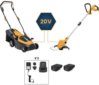 STIGA Collector 136e accugrasmaaier + GT100e accugrastrimmer