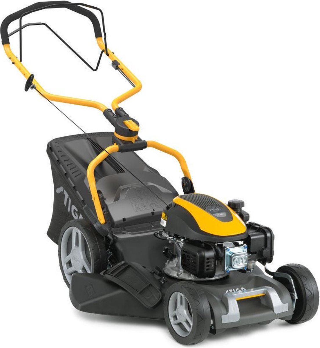 De Stiga Combi 748 S Benzine Grasmaaier 155 cm in één oogopslag