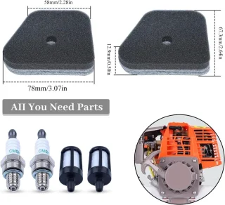 Stihl Air Fuel Filter en Bougie Set voor FS90 FS100 FS110 FS130 Trimmers